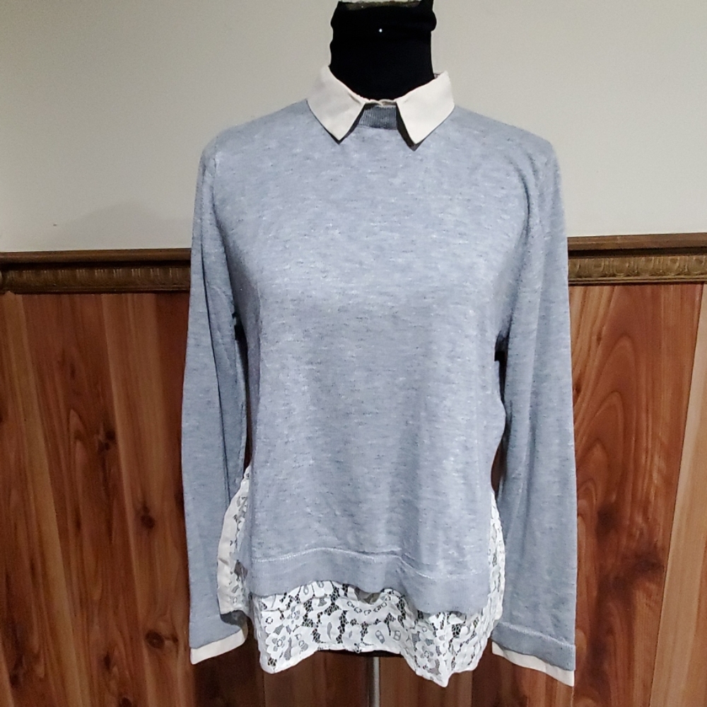 Topshop Layered Lace Top